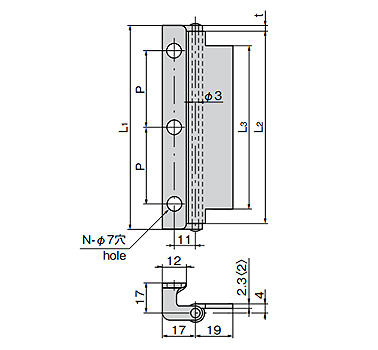 B-551 dimensional drawing