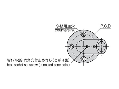 A-1395-13 dimensional drawing (Use a hex wrench (1/8 inch) to tighten lock screws)