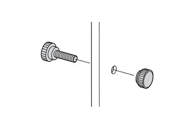 Stainless-Steel Compact Knurled Knob A-1040: related images