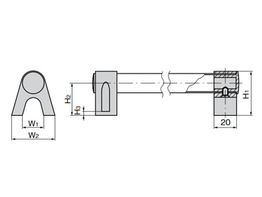 AP-216 series dimensional drawing