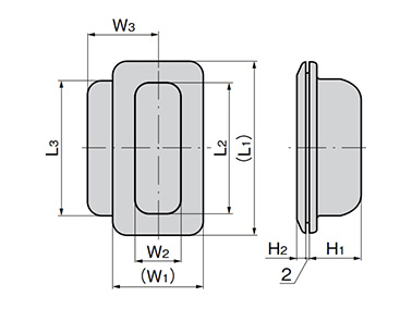 A-166 series external appearance *Use of adhesive is advised when mounting.