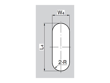 Panel hole dimensional drawing