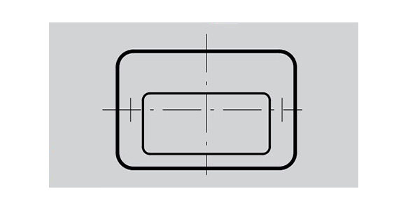 Front panel surface mounting method