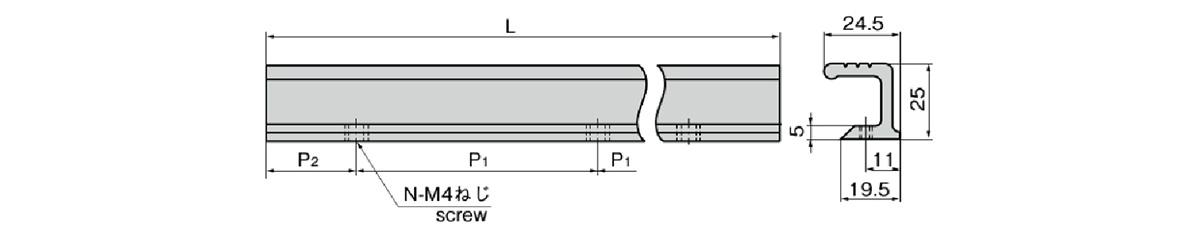 A-190-3 series dimensional drawing