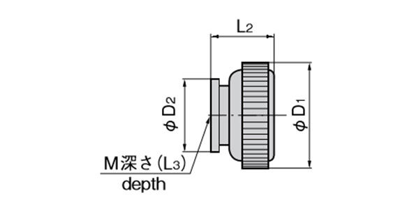 Compact Knurled Knob A-40: related images