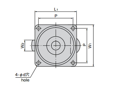 K-100AF dimensional drawing