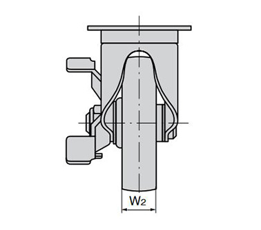 Pressed Stainless Steel Swivel Caster (With Stopper) K-1304GS: Related images