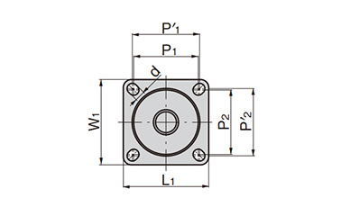 ø100 (wheel diameter 100 mm) mounting seat