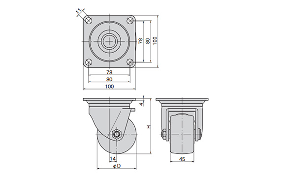 K-610J dimensional drawing