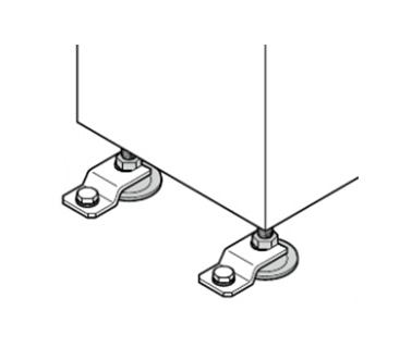 Brace for adjuster prevents movement of machine tools due to vibration.