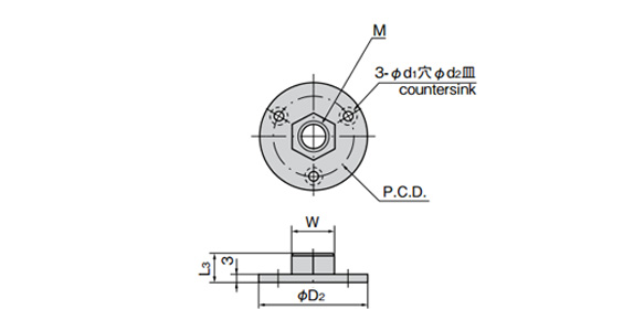 KC-270-W dimensional drawing