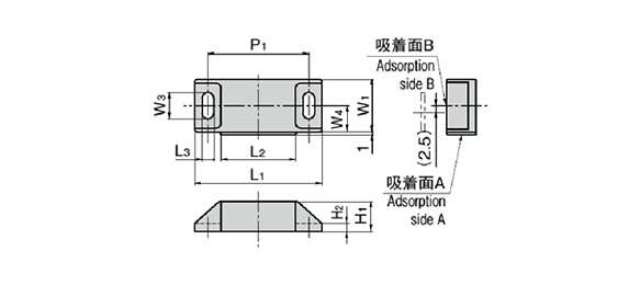 Main body dimensional drawing