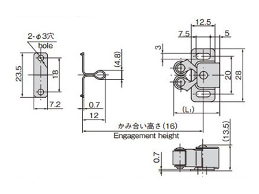 C-1051-3 dimensional drawing