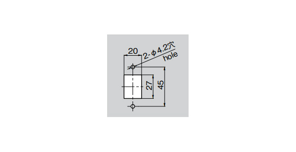 Main body panel hole dimensions