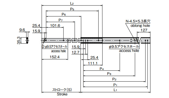 Slide Rail KC-251: related images