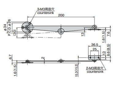 B-1040-1-R dimensional drawing