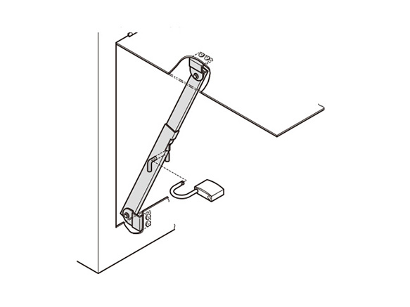 Application example Can be locked with a padlock, etc., for increased work safety