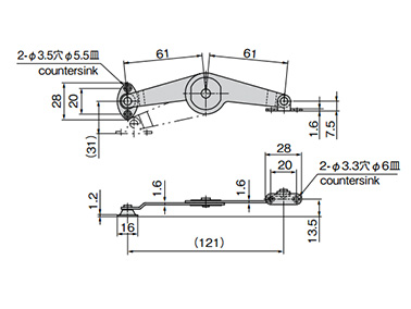 B-38-2-R dimensional drawing