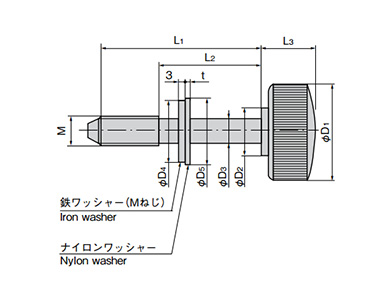 Large Plastic Knurled Knob A-226: related images