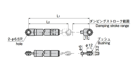 B-466-2, B-466-3 dimensional drawing