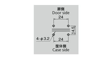 C-1017-A panel hole dimensional drawing