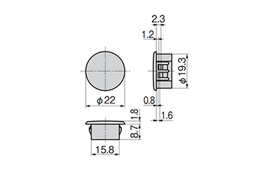 CP-30-HP-LC dimensional drawing