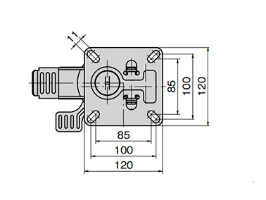 K-910-4 to 5 dimensional drawing