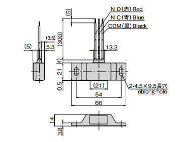 Main body dimensional drawing