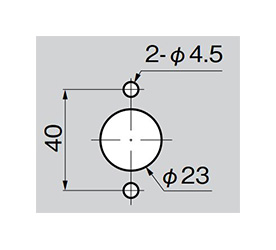 Panel hole drilling dimensions (A-33-1-1/A-33-1-2)