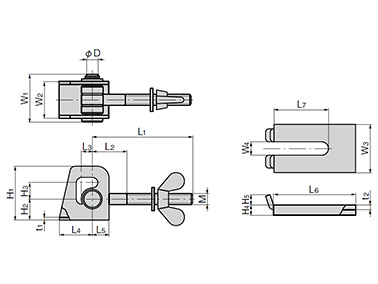 C-1207-1 dimensional drawing