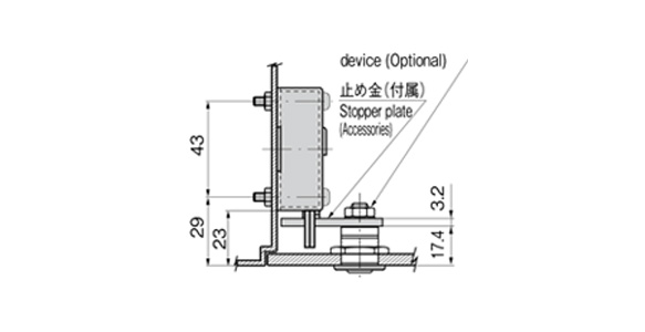 Reference mounting drawing