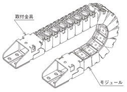 Silveyer, cable storage openable cover type, KSH-L type, cable storage openable cover type external appearance drawing