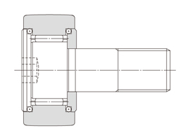 Cam follower CF-AB Type Cam Follower with Thrust Ball