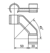 CREFORM Parts, Mounting Parts, Plastic Joint J-112A drawing